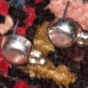 Silver Vintage Mexico Stud Earrings